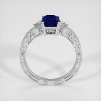 1.25 Ct. Blue Sapphire Ring, 10K White Gold 3