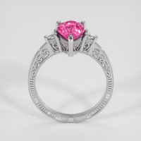 2.07 Ct. Pink Sapphire Ring, 10K White Gold 3