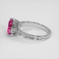 2.07 Ct. Pink Sapphire Ring, 10K White Gold 4