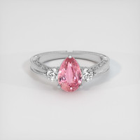 1.54 Ct. Padparadscha Sapphire Ring, 10K White Gold 1