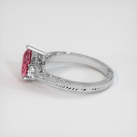 1.54 Ct. Padparadscha Sapphire Ring, 10K White Gold 4