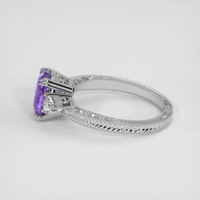 1.94 Ct. Purple Sapphire Ring, 10K White Gold 4