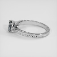 1.62 Ct. Bluish Grey Sapphire Ring, 10K White Gold 4