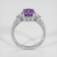 2.10 Ct. Purple Sapphire Ring, 10K White Gold 3