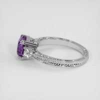 2.10 Ct. Purple Sapphire Ring, 10K White Gold 4