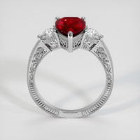 2.32 Ct. Ruby Ring, 14K White Gold 3