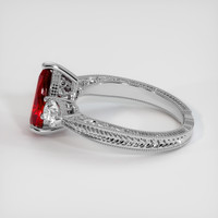 2.32 Ct. Ruby Ring, 14K White Gold 4