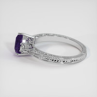 1.71 Ct. Purple Sapphire Ring, 14K White Gold 4