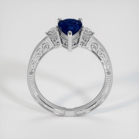 1.52 Ct. Blue Sapphire Ring, 14K White Gold 3