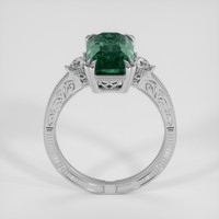 6.05 Ct. Bluish Green Sapphire Ring, 14K White Gold 3