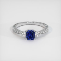 1.18 Ct. Sapphire Ring, 14K White Gold 1