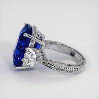 25.17 Ct. Sapphire Ring, 14K White Gold 4