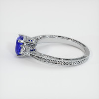 1.66 Ct. Blue Sapphire Ring, 18K White Gold 4