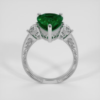 3.25 Ct. Emerald Ring, 18K White Gold 3