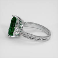 3.25 Ct. Emerald Ring, 18K White Gold 4