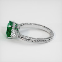 2.07 Ct. Emerald Ring, 18K White Gold 4