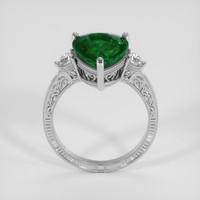 4.08 Ct. Emerald Ring, 18K White Gold 3