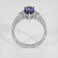 2.23 Ct. Bi Color Tanzanite Ring, 18K White Gold 3