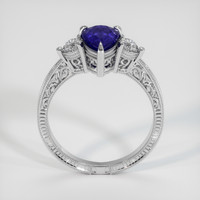 1.32 Ct. Violet Sapphire Ring, 18K White Gold 3