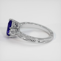 1.32 Ct. Violet Sapphire Ring, 18K White Gold 4