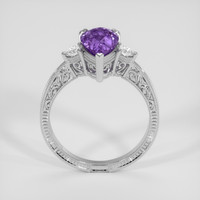 2.05 Ct. Purple Sapphire Ring, 18K White Gold 3
