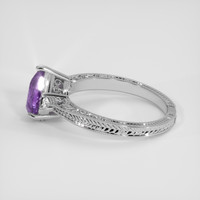 1.75 Ct. Purple Sapphire Ring, 18K White Gold 4