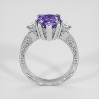 2.31 Ct. Purple Sapphire Ring, 18K White Gold 3