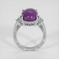 13.93 Ct. Purple Sapphire Ring, 18K White Gold 3