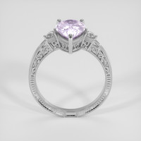2.25 Ct. Purple Sapphire Ring, 18K White Gold 3