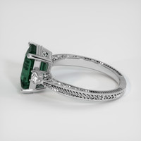 5.52 Ct. Bluish Green Sapphire Ring, 18K White Gold 4