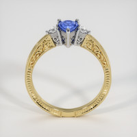 0.75 Ct. Sapphire Ring, 14K White & Yellow 3