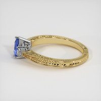 0.75 Ct. Sapphire Ring, 14K White & Yellow 4
