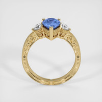 1.08 Ct. Blue Sapphire Ring, 10K Yellow Gold 3