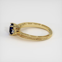 0.81 Ct. Blue Sapphire Ring, 10K Yellow Gold 4