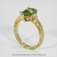 2.61 Ct. Alexandrite Ring, 14K Yellow Gold 2