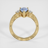 0.75 Ct. Sapphire Ring, 14K Yellow Gold 3