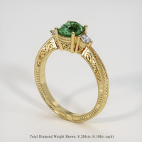 1.55 Ct. Sapphire Ring, 14K Yellow Gold 2