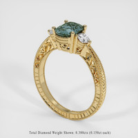 1.65 Ct. Sapphire Ring, 14K Yellow Gold 2