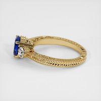 1.26 Ct. Blue Sapphire Ring, 18K Yellow Gold 4