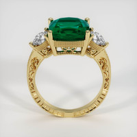 4.39 Ct. Emerald Ring, 18K Yellow Gold 3