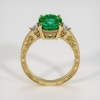 2.77 Ct. Emerald Ring, 18K Yellow Gold 3