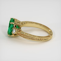 2.77 Ct. Emerald Ring, 18K Yellow Gold 4