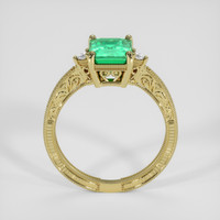 1.19 Ct. Emerald Ring, 18K Yellow Gold 3