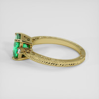 1.19 Ct. Emerald Ring, 18K Yellow Gold 4