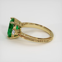 2.44 Ct. Emerald Ring, 18K Yellow Gold 4