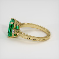 2.82 Ct. Emerald Ring, 18K Yellow Gold 4