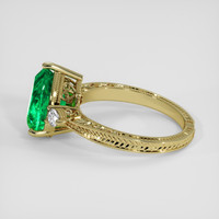 2.68 Ct. Emerald Ring, 18K Yellow Gold 4