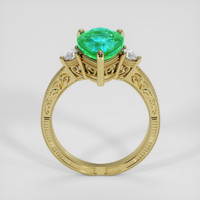 1.73 Ct. Emerald Ring, 18K Yellow Gold 3