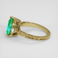 1.73 Ct. Emerald Ring, 18K Yellow Gold 4
