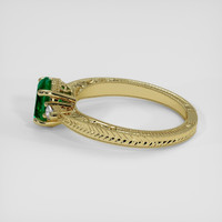 1.04 Ct. Emerald Ring, 18K Yellow Gold 4